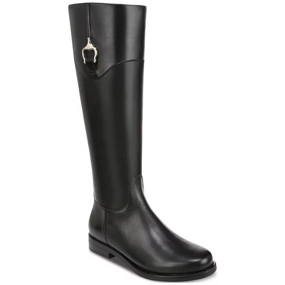 Giani Bernini Womens Size 5M Sandraa Memory Foam‎ Leather Knee High Riding Boots